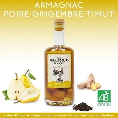 Bio Armagnac AOC mit Birne, Ingwer und Timut Pfeffer